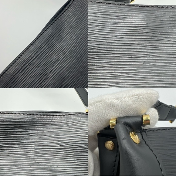 âSOLDâAuthentic Louis Vuitton Black Epi Mandara PM shoulder bag - Picture 11 of 16
